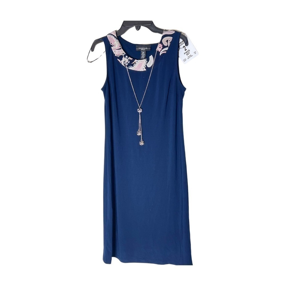 R&M Richard 1 Piece design Print
 Necklace Dress size 4 P